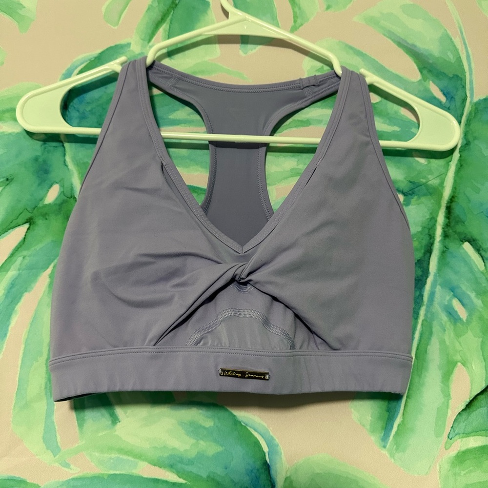 Gymshark Whitney Mesh Sports Bra in Wildflower Purple, size Small